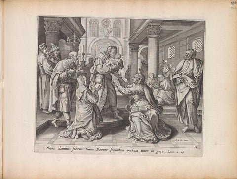 Presentation of Christ in the Temple, anonymous, 1643 Canvas Print