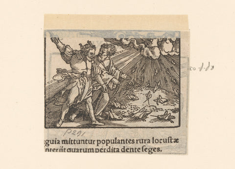 Eighth plague, anonymous, 1530 - 1533 Canvas Print