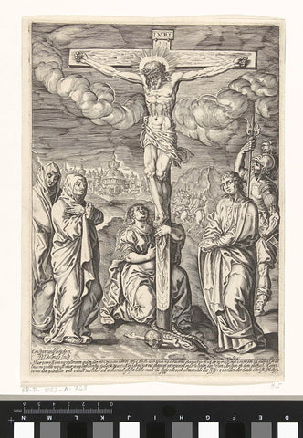 Crucifixion of Christ, Bartholomeus Willemsz. Dolendo, 1589 - 1626 Canvas Print