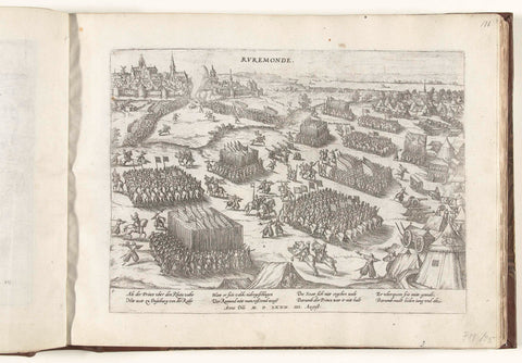 Roermond taken by William of Orange, 1572, Frans Hogenberg, 1572- 1574 Canvas Print