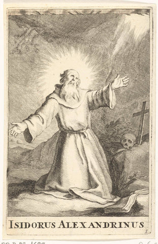 Saint Isidore of Alexandria, Frederick Bloemaert, after 1636 - c. 1670 Canvas Print