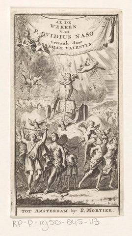 Amor unleashes people, anonymous, 1697 Canvas Print