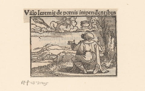 Vision of Jeremiah announcing the fall of Jerusalem, anonymous, 1530 - 1533 Canvas Print