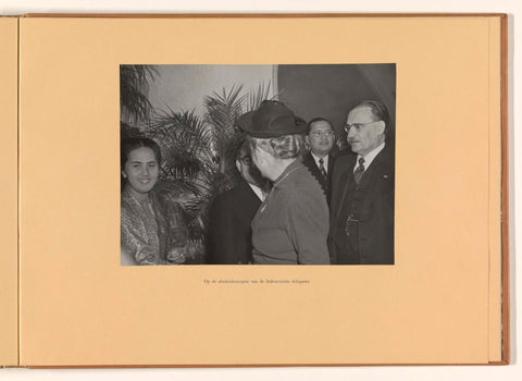 At the farewell reception of the Indonesian delegations, Government Information Service, 1949 Canvas Print