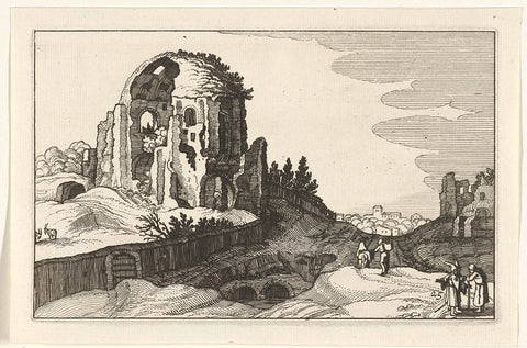 Nymphaeum in Rome, Willem van Nieulandt (II), 1618 Canvas Print