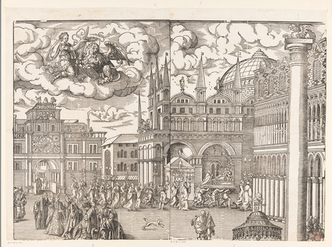 Feast of the Sensa (vijfde gedeelte), Jost Amman, 1679 Canvas Print