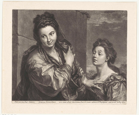 Two women at a wall, Bernard Picart, 1699 Canvas Print