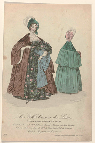Le Follet Courrier des Salons, Lady's Magazine and museum, 1835-1836, No. 474: Petit bord en velours (...), Eugène Mondain, 1835 - 1836 Canvas Print