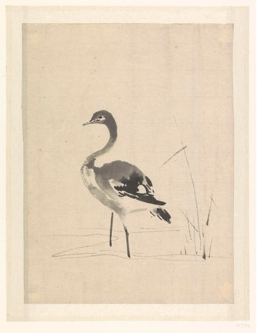 Young crane, anonymous, 1603 - 1868 Canvas Print