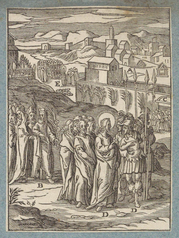 Christ talks to the men sent to arrest him, Christopher of Shechem (II), 1629 Canvas Print