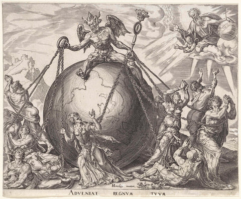 Bring your kingdom, Johannes Wierix, 1569 - 1573 Canvas Print