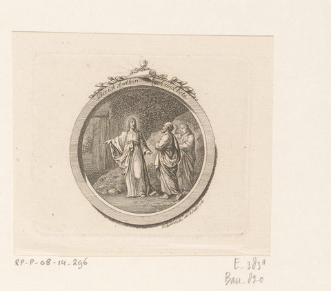 Christ on the way to the garden of Gethsemane, Daniel Nikolaus Chodowiecki, 1781 Canvas Print