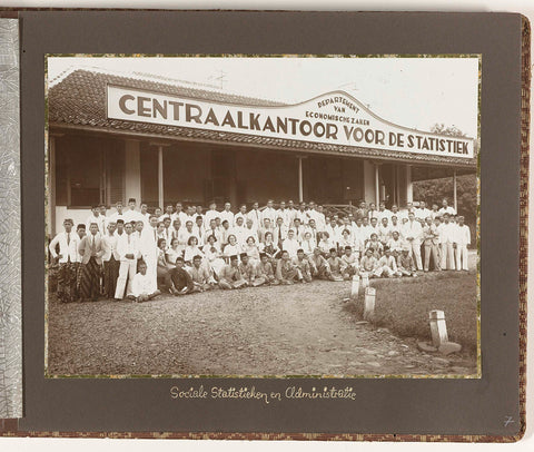 Department of Social Statistics and Administration of the Central Office of Statistics in Batavia, anonymous, 1935 Canvas Print