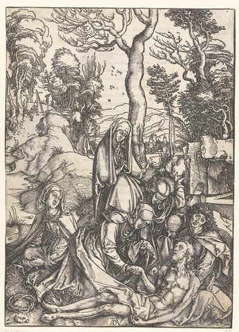 Bewening, Albrecht Dürer, 1511 Canvas Print