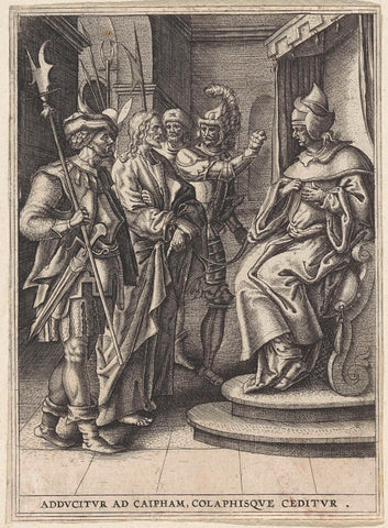 Christ for Caiaphas, anonymous, 1560 - 1600 Canvas Print