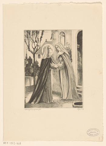 Visitation, Lodewijk Schelfhout, 1931 Canvas Print