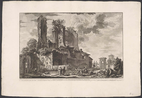 Fontana dell'Acqua Giulia te Rome, Giovanni Battista Piranesi, 1748-1778 Canvas Print