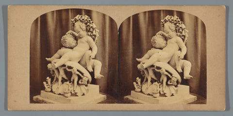 Sculpture of the hobgoblin Puck from Midsummer Night's Dream at the World's Fair of 1851, anonymous, 1851 Canvas Print