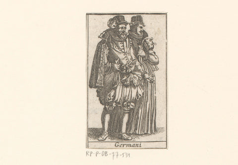 Man and woman in German fashion from around 1610-1620, anonymous, 1617 Canvas Print