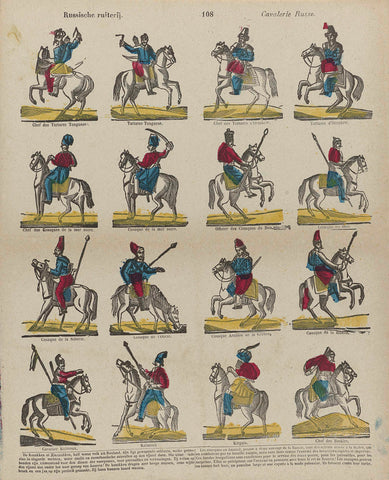 Russian cavalry / Cavalry Russe, Philippus Jacobus Brepols, 1800 - 1833 Canvas Print