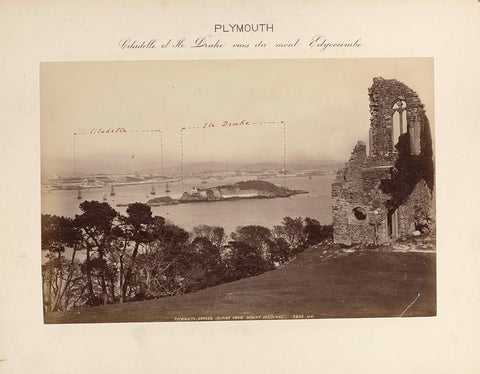 View of Plymouth from Mount Edgcumbe, James Valentine, 1891 Canvas Print