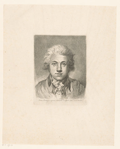 Zelfportret, Adam von Bartsch, 1785 Canvas Print