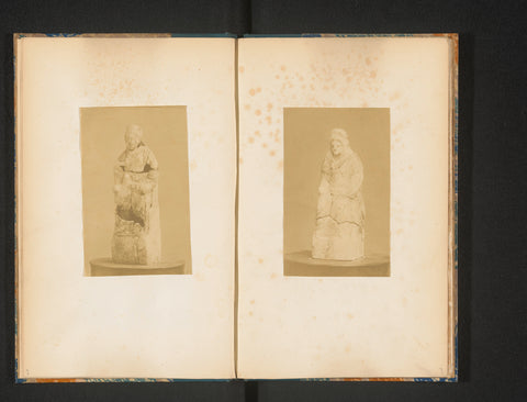 Sculpture, excavated in Juslenville in 1868, anonymous, c. 1868 - in or before 1869 Canvas Print