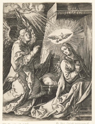 Announcement of Christ's birth to Maria, Albrecht Dürer, 1510 - 1575 Canvas Print