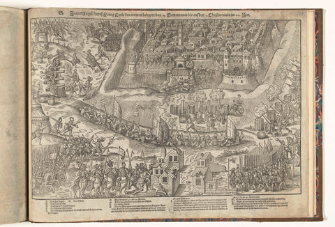 Siege of Saint-Jean d'Angély, 1569, Jean Perrissin, 1570 Canvas Print