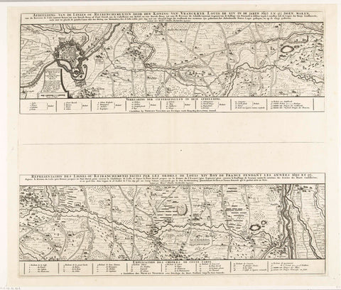 Lines of defence of the French in the Southern Netherlands, 1692-1693, anonymous, 1693 Canvas Print