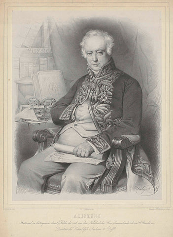 Portrait of Antoine Lipkens, Gerhardus Fredericus Eilbracht, c. 1822 - c. 1854 Canvas Print