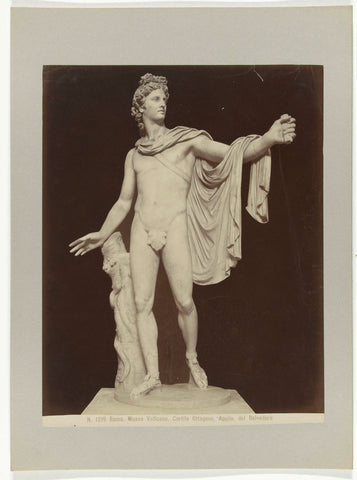 Sculpture of Apollo van de Belvedere, anonymous, c. 1880 - c. 1904 Canvas Print