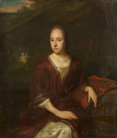 Portrait of Margaretha Nelis (1652-17050, second wife of Casparus Commelin, David van der Plas, 1693 - 1704 Canvas Print