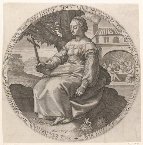 Faith, anonymous, 1607 - 1648 Canvas Print