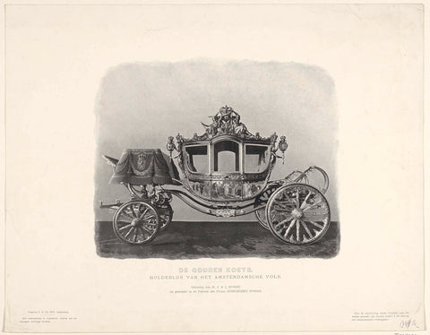 The Golden Coach, 1898, Spyker brothers, 1898 Canvas Print