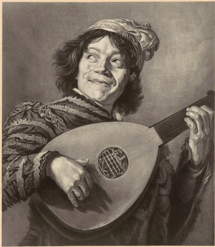 De nar, after Frans Hals, Alfred Louis Bahuet, 1872 - 1910 Canvas Print