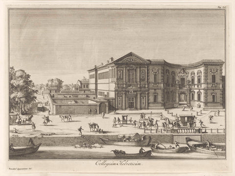 Collegio Helvetia in Milan, anonymous, 1704 Canvas Print