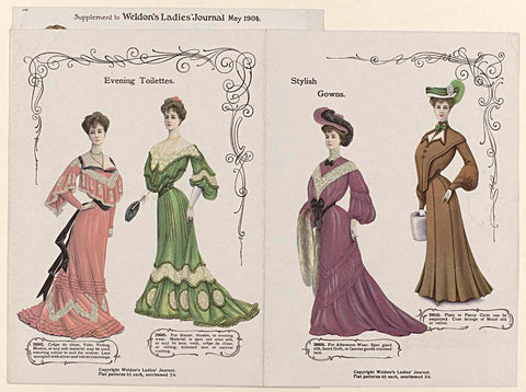 Weldon's Ladies'Journal, may 1904, No. 206, anonymous, 1904 Canvas Print