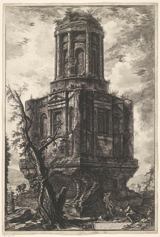 La Conocchia, Giovanni Battista Piranesi, 1748 - 1778 Canvas Print