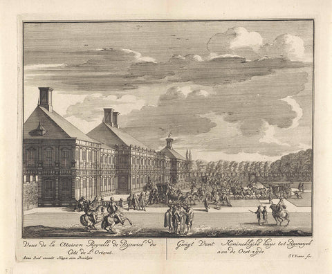 View of the Huis ter Nieuburch in Rijswijk, 1697, Jan van Vianen, 1697 Canvas Print