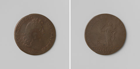 Peace of Nijmegen, calculation medal struck by order of the Chambre aux Deniers, in honor of Louis XIV, King of France, Monogrammist L (medalist), 1679 Canvas Print