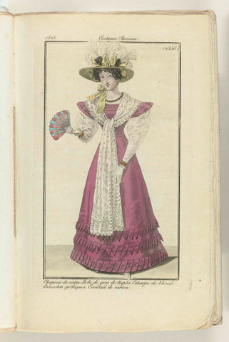 Journal des Dames et des Modes 1825, Costume Parisien (2356), anonymous, 1825 Canvas Print