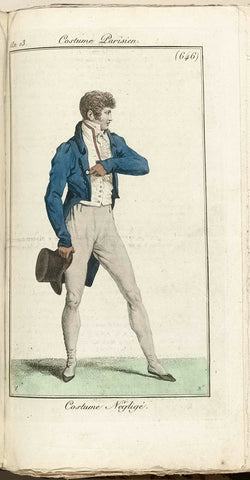 Journal des Dames et des Modes, Costume Parisien, 1805, Year 13 (646) Costume Négligé, Pierre Charles Baquoy, 1805 Canvas Print