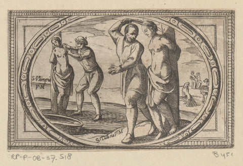 H. Olympiads in H. Theodosia, Antonio Tempesta, 1565 - 1630 Canvas Print