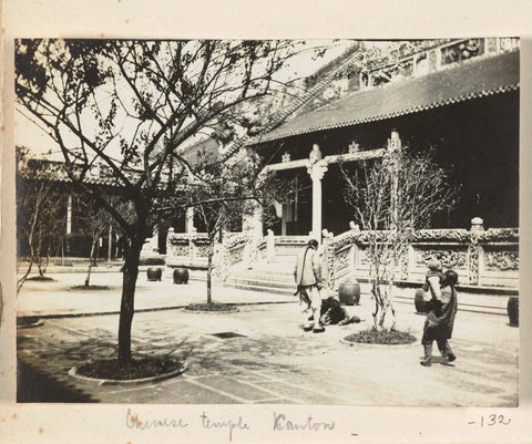 Chinese temple Canton, Geldolph Adriaan Kessler, 1908 Canvas Print