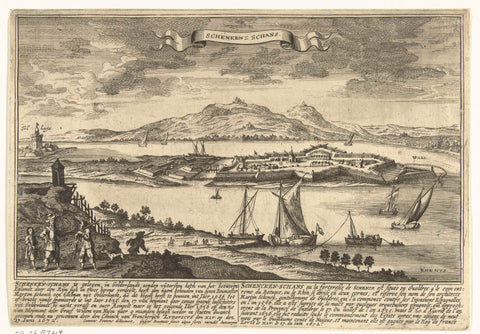 View of Schenkenschans, Gaspar Bouttats, 1679 Canvas Print