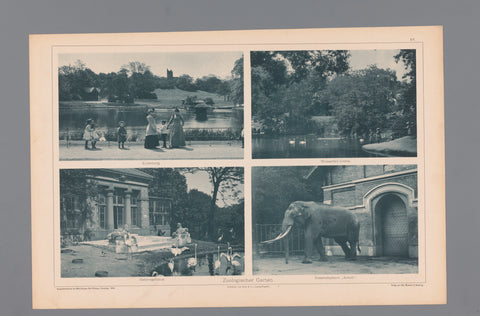 Four faces at the Hamburg zoo, Wilhelm Dreesen, 1894 Canvas Print