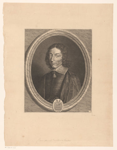 Portret van Pierre de Cambout de Coislin, Grégoire Huret, 1655 Canvas Print