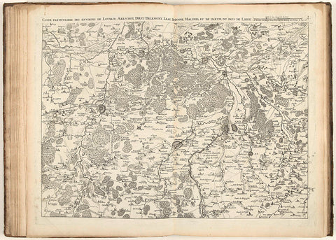 Map of Brabant, 1706, Jacobus Harrewijn (attributed to), 1706 Canvas Print