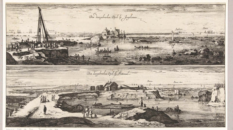 The Breached Dike at Jaap Hannes and Houtewael, Roelant Roghman, 1651 - 1652 Canvas Print